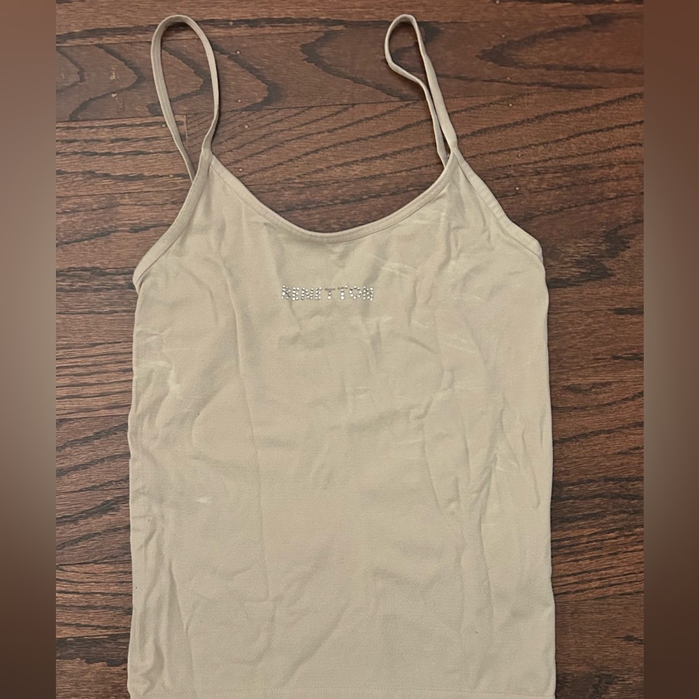beige benton tank top